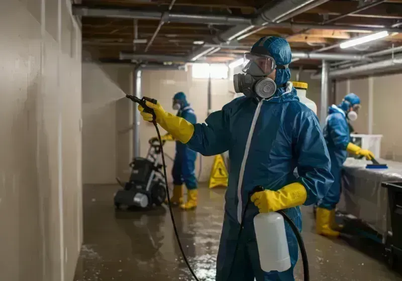 Basement Sanitization and Antimicrobial Treatment process in San Juan Capistrano, CA